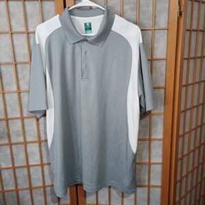 Pro Tour Golf Polo Shirt XL  Gray Colorblock Airplay Stretch